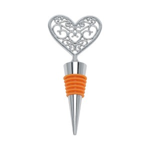 Unique Bargains Silicone Ring Petal Heart Stopper Aluminum Alloy TPE 4.37"x1.89"x0.79" 1 Pc - 1 of 3