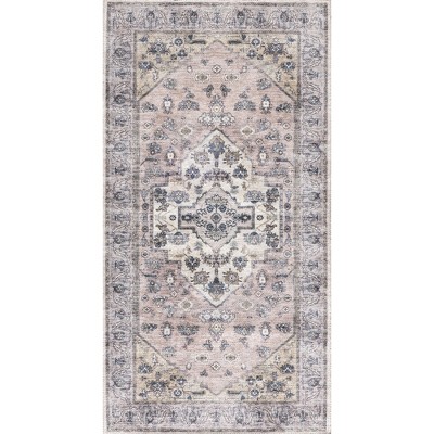 Nourison Washable Brilliance Medallion Indoor Rug
