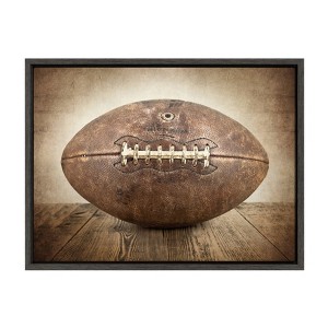 18" x 24" Sylvie Vintage Football Framed Canvas By Shawn St. Peter - DesignOvation - 1 of 4