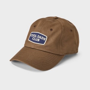 Men's 6 Panel Cool Dads Club Baseball Hat - Goodfellow & Co™ Brown