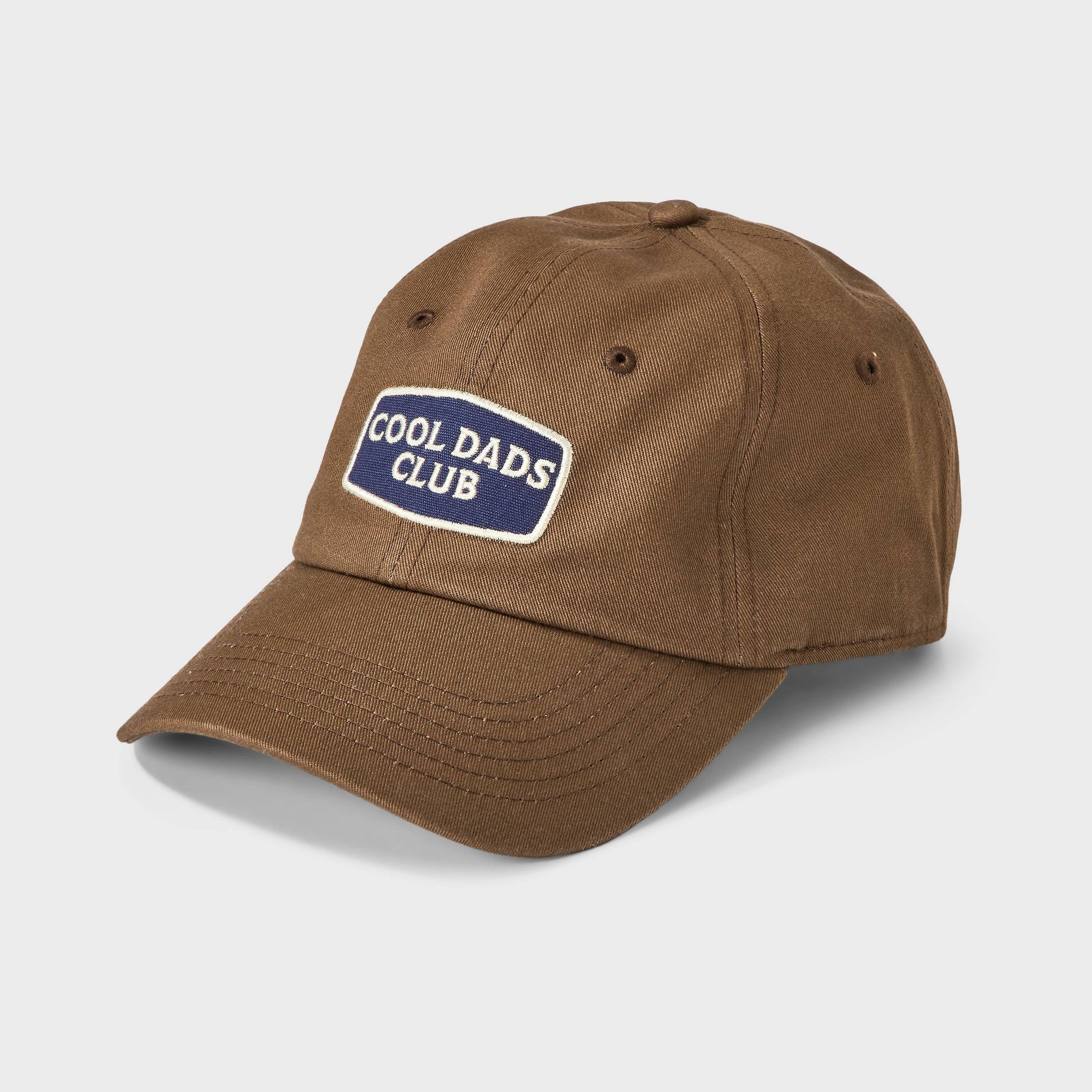 Men's 6 Panel Cool Dads Club Baseball Hat - Goodfellow & Co™ Brown