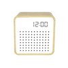 Retro Mini Wooden Bluetooth Speaker with Alarm Clock and Sound Activation - 4 of 4