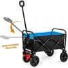 RISOKEYS Foldable Wagon Cart,with - Heavy-Duty Steel Frame & 600D Polyester,Folding Design for Beach, Camping,Groceries - 4 of 4