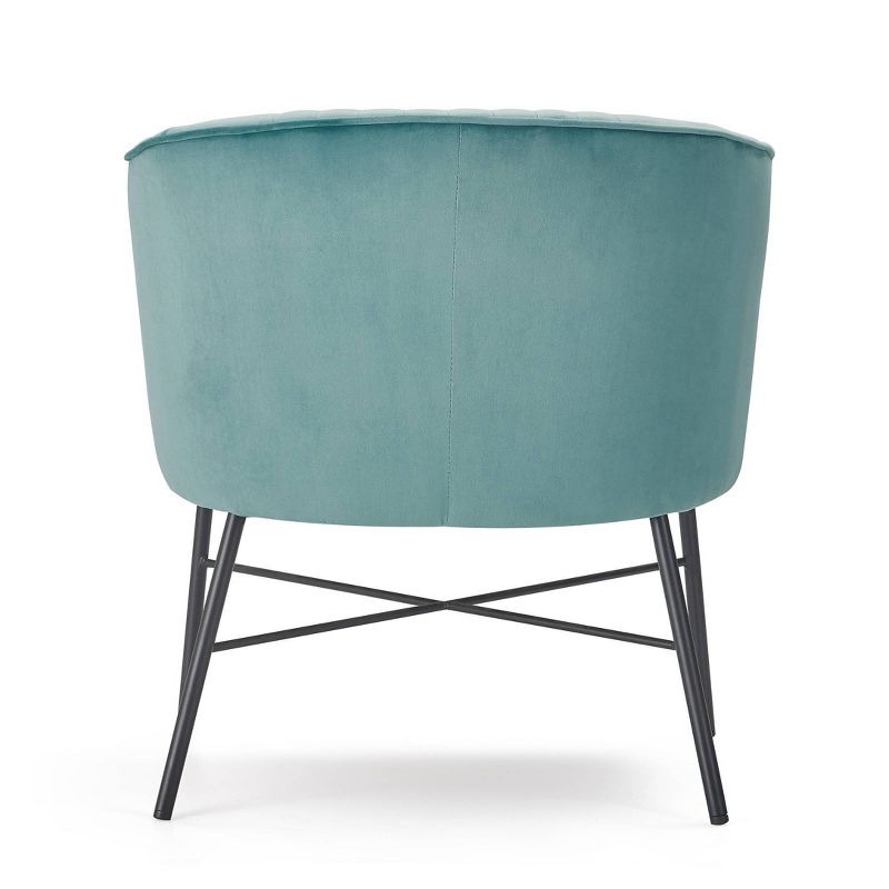 Leone Tufted Accent Chair Teal - Adore Decor, 5 of 9