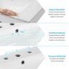Vynxaria 30-Inch Bathroom Vanity with Ceramic Sink and Ample Storage - The Perfect Choice for Small Bathrooms,White - 4 of 4