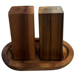 Salt & Pepper Shakers with Base - 1 of 3