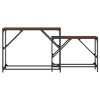 vidaXL Nesting Console Tables 2 pcs Brown Oak Engineered Wood - 4 of 4