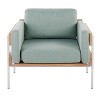NicBex Polyester Accent Chair,Upholstered Living Room Chairs with Mid-Height Back and Wood Panel,Cozy Armchair,Accent Chairs for Living Room - 2 of 4
