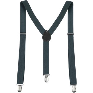 Allegra K Women's Adjustable Metal Clamp Elastic Suspenders Braces - 1 of 4