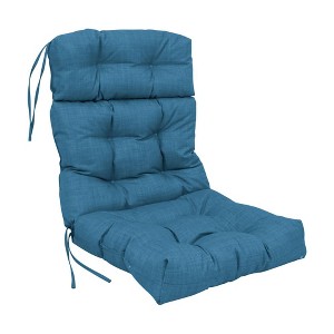 Blazing Needles, 20-inch by 42-inch Spun Polyester Solid Outdoor Tufted Chair Cushion - 1 of 2