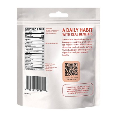 Kencko Dried Mango Fruit Snaps - 1oz