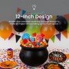 Union Products 55120 12 Inch Witch Cauldron Spooky Halloween Decoration, Black - 4 of 4