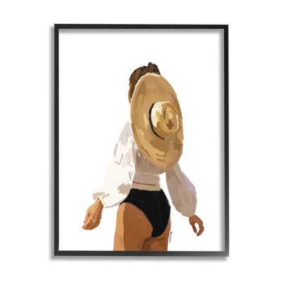 Stupell Industries Woman with Sun Hat Framed Giclee Art