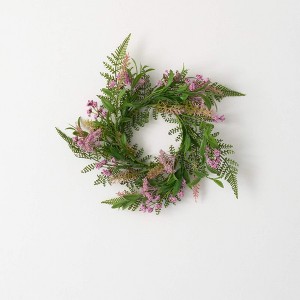 Sullivans Leafy Blush Berry Wreath - 1 of 3