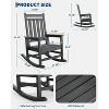 Nasitip HDPE Rocking Chair Outdoor - All-Weather Adirondack Porch Rocker, 380LB Capacity - 2 of 4