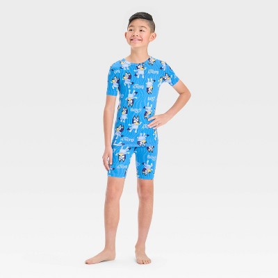 Boys' Bluey 2pc Tight Fit Pajama Set - Blue