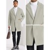 Lars Amadeus Men's Solid Color Notched Collar Winter Coats - 4 of 4