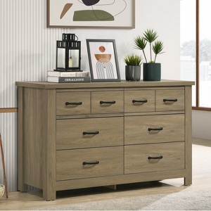 Sapphtopaz Modern Drawers Dresser for Bedroom with Open Shelf Closet Organizers and Storage with Superior Top Drawer Organizer for Nursery, White - 1 of 4