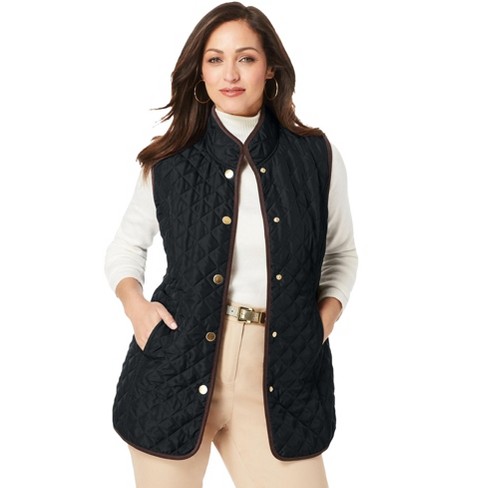 Jessica London Women's Plus Size Quilted Vest - image 1 of 4