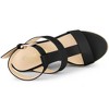 Allegra K Women's Espadrille Strappy Platform Wedges Sandals - 4 of 4