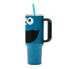 Sesame Street Cookie Monster 40 Oz Blue Stainless Steel Tumbler with Handle - 3 of 4