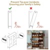 Rattan Shoe Cabinet with 3 Flip Drawers, Hidden Shoe Storage Cabinet, Wooden Narrow 4 Tier Shoe Organizer for Entryway Hallway Living Room - 3 of 4