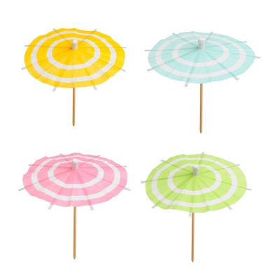 50ct Striped Drink Umbrella - Spritz™