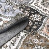 Vintage Washable Door Mat Small Farmhouse Floral Accent Rugs with Non-Slip Backing, Stain-Resistant Oriental Indoor Carpet - 4 of 4