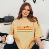 Simply Sage Market Women's Retro Halloween Stripes Short Sleeve Garment Dyed Tee - 2 of 4