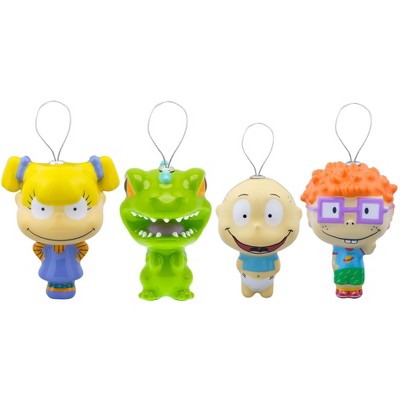 Rugrats Angelica, Tommy, Chuckie, and Reptar Tree Ornaments 4ct