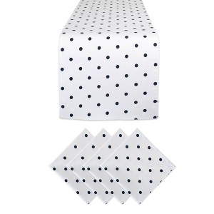 Polka Dot Table Set Navy - Design Imports, Blue