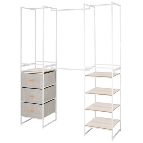 Mdesign Closet Organizer System 3 Drawer 4 Garment Racks 5