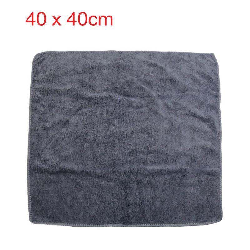 Unique Bargains 400GSM Microfiber Car Cleaning Towels Drying Washing Cloth Gray 15.7"x15.7" 3Pcs, 3 of 7