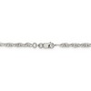 Black Bow Jewelry 2.75mm, Sterling Silver Solid Loose Rope Chain Necklace - 4 of 4