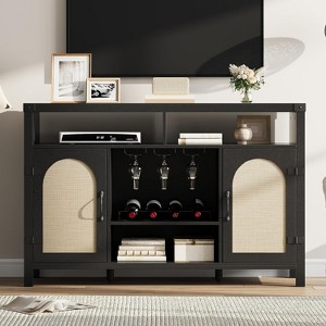 Coucheta Sideboard Buffet with Storage, Farmhouse Wine Storage Cabinet, Wine Bottle Organizer, Kitchen Storage Cupboard, Coffee Bar Table - 1 of 4