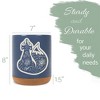 Elanze Designs Kitchen Utensil Holder With Non Slip Cork Base Large 8 Inch Ceramic Storage Crock Forest Animal Countertop Organizer Sly Floral Fox - 2 of 4