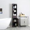 MOEPISY Bathroom Storage Cabinet, Free Standing Bathroom Storage Unit, Tall Linen Tower with 3-Tier Shelves and Drawer - 2 of 4