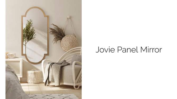 20&#34; x 42&#34; Jovie Decorative Wall Mirror Gold - Kate &#38; Laurel All Things Decor, 2 of 9, play video