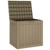vidaXL Patio Storage Box Light Brown 21.9 in.x16.9 in.x20.9 in. Polypropylene - 4 of 4