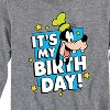 Boys' - Disney - Goofy It's My Birthday Long Sleeve Graphic T-Shirt - 2 of 4