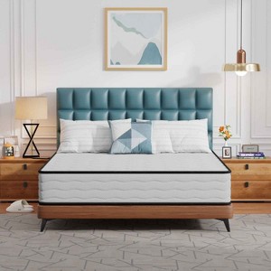 BestMassage 10 Inch Hybrid Mattress with Innerspring and Foam Fiberglass Free Medium Firm Ideal for Back Stomach and Side Sleepers - 1 of 4