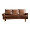 XIZZI 3 Seater Sofa Couch with Deep Seats, Modern Upholstered Sofa with Armrests, Comfy Couches for Living Room, Bedroom and Office - 2 of 4