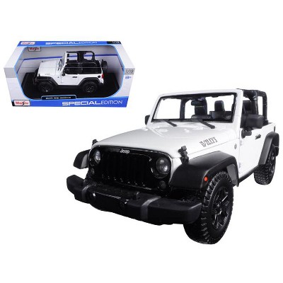 diecast jeep wrangler unlimited white