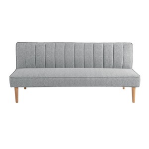 Serta Santiago Convertible Sofa Woven Light Gray - 1 of 4