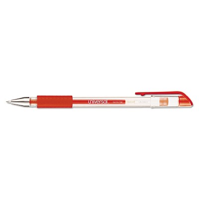 UNIVERSAL Roller Ball Stick Gel Pen Red Ink Medium Dozen 39512
