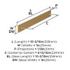 Amerock Ladera Backplate for Cabinet Knobs and Pulls - 3 of 4
