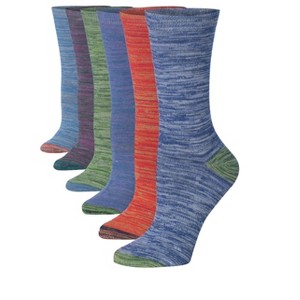 Tipi Toe Women's 6 Pack Colorful Patterned Lightweight Crew Socks - 1 of 4