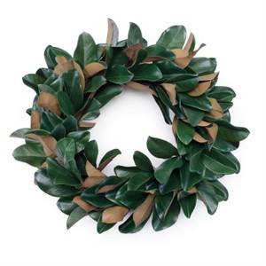 Magnolia Leaf Wreath 24"D - 1 of 1