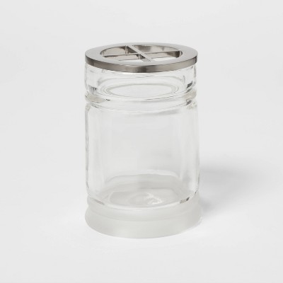 Toothbrush Holder Clear Glass - Threshold™