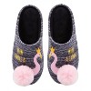 Memoi Royal Flamingo Pompom Plush Slippers - 3 of 4